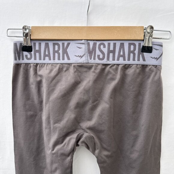 Gymshark High-Waisted Seamless Pull-On Stretch Skinny Leggings Gray Womens XS - Picture 10 of 11